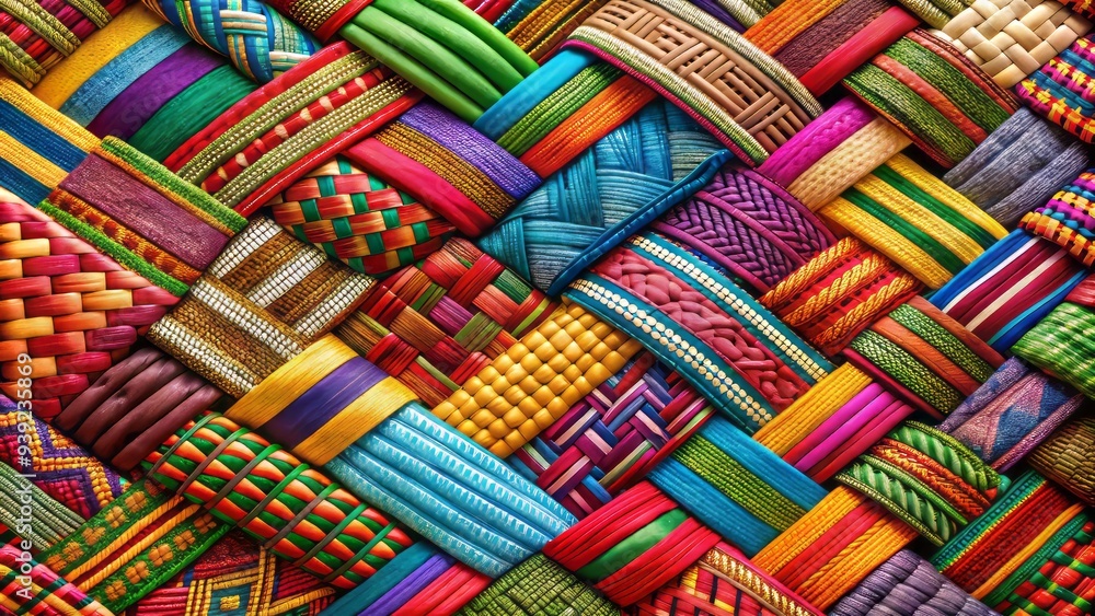 Unity in Diversity: Woven textures, Bold patterns, Vibrant hues, Inclusive, Harmonious Unity in Diversity: Woven textures, Bold patterns, Vibrant hues, Inclusive, Harmonious