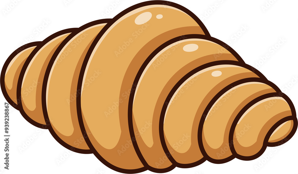 Illustration of croissant Illustration of croissant