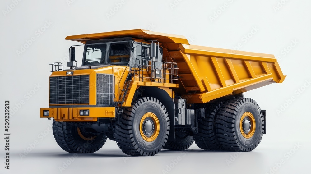 Underground Articulated Mining Truck 3D rendering on white background Underground Articulated Mining Truck 3D rendering on white background