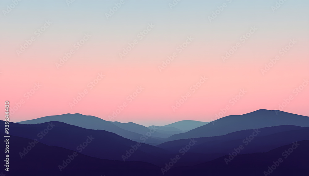 Fototapeta premium A simple gradient transitioning from a light to dark shade, creating a calm and soothing backdrop