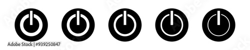 on-off  toggles switch buttons vector set illustration. Isolated On Off switcher icons. Modern web and mobile app switch button interface elements. Setting toggle icon design. 