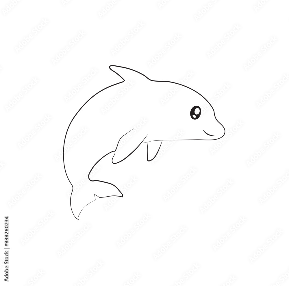 dolphin isolated on white background in vector illustration icon design. dolphin isolated on white background in vector illustration icon design.