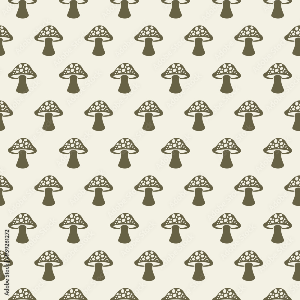 Small mushroom pattern seamless flat style for web Small mushroom pattern seamless flat style for web