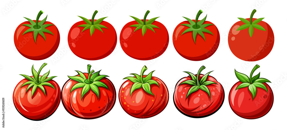 tomato vector, illustration of tomato isolated on white background tomato vector, illustration of tomato isolated on white background