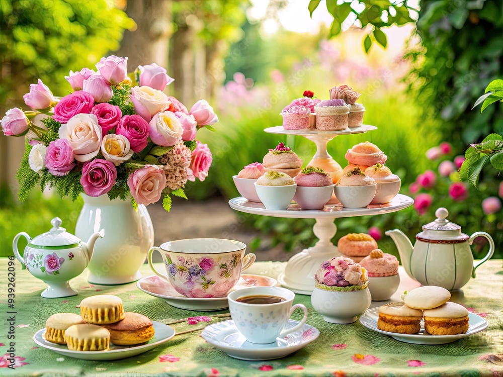 Whimsical British Tea Party: Pastels, Floral Patterns, Teacups, Scones, Rose Gardens Whimsical British Tea Party: Pastels, Floral Patterns, Teacups, Scones, Rose Gardens