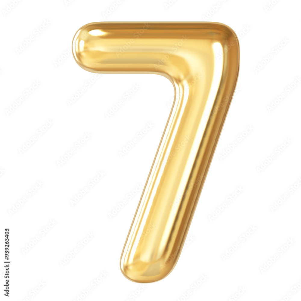 3D Golden Number 7