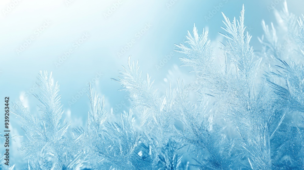 Winter frost patterns on glass. Ice crystals or cold winter background. Winter frost patterns on glass. Ice crystals or cold winter background.