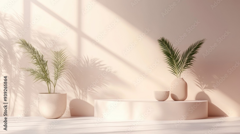 3D Rendering, Abstract background, scene for product display minimal style 3D Rendering, Abstract background, scene for product display minimal style