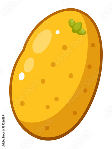 Potato vector, illustration of Potato isolated on white background