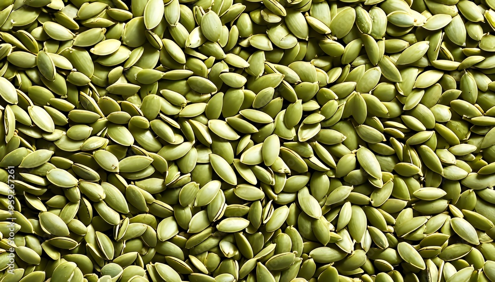 Obraz premium green pumpkin seeds background