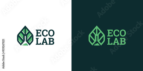 nature eco lab logo vector