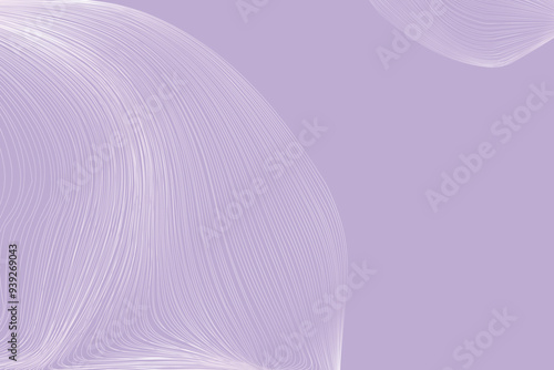 Hand Drawn Guilloche Line Curves Pattern On Pastel Purple Background. Cover Design Template for Ecommerce, Certificate, Business Presentatione etc. photo