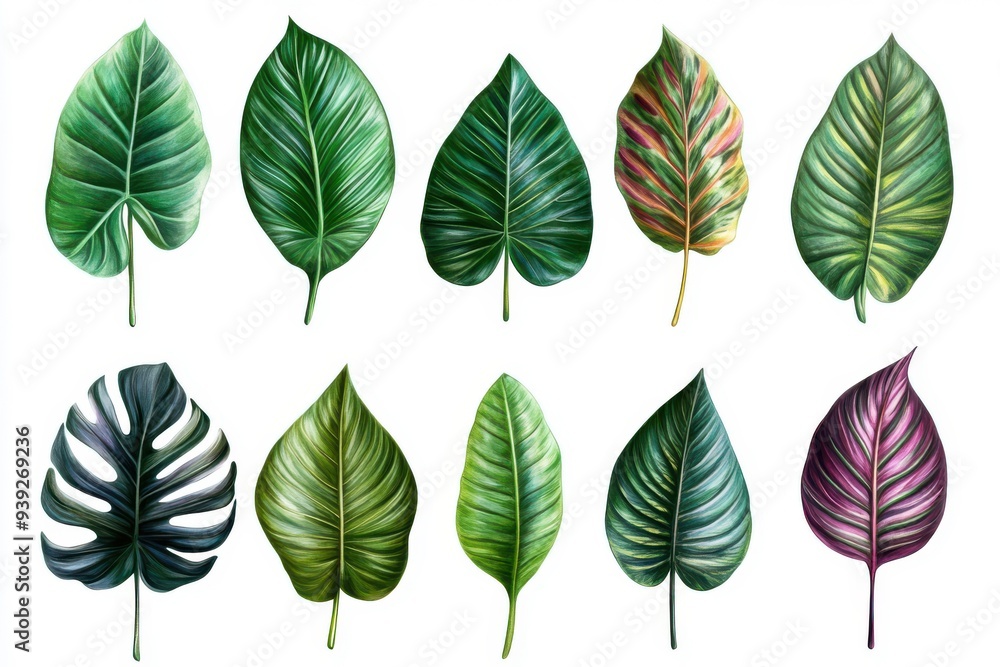 Lively assortment of exotic foliage Lively assortment of exotic foliage