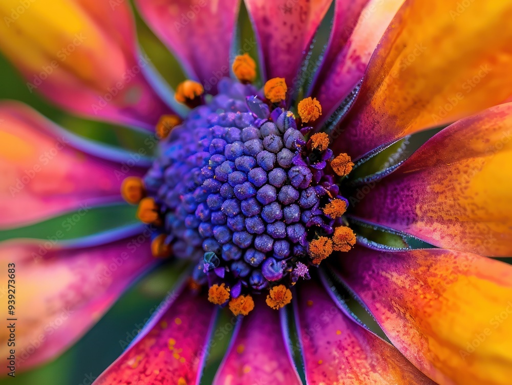 Close-Up of Vibrant and Exotic Flower with Unique Patterns Close-Up of Vibrant and Exotic Flower with Unique Patterns