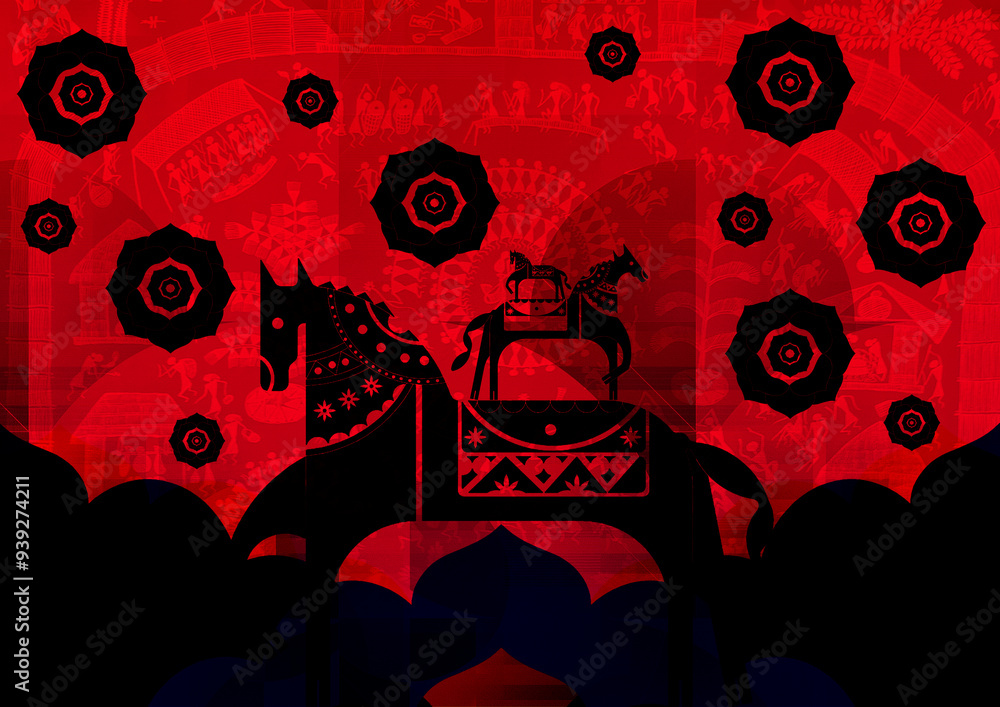 Obraz premium Ashava Of Fantasy or Fantasy Horses