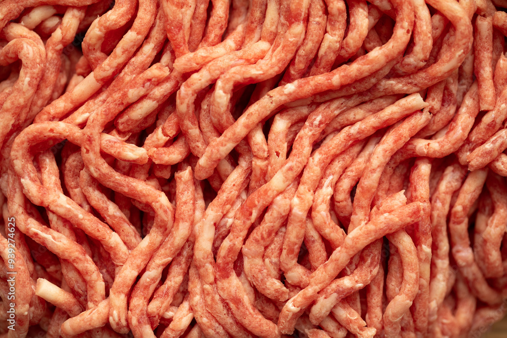 Fresh minced meat. Minced veal. Meat texture. Fresh minced meat. Minced veal. Meat texture.