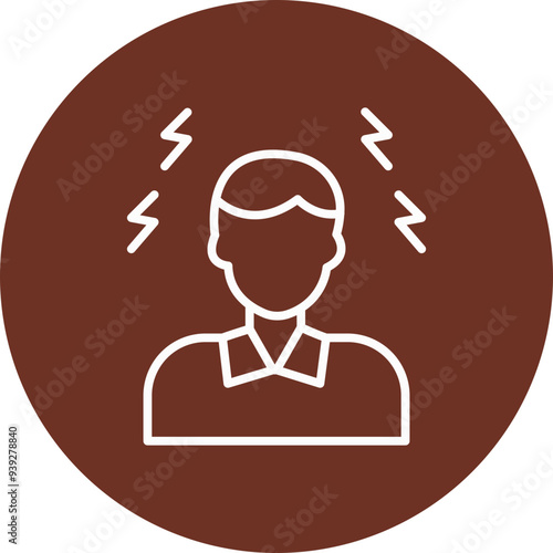 Headache Vector Icon Design