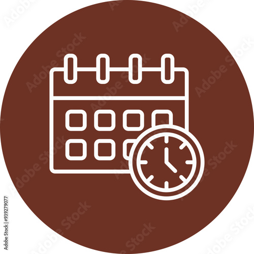 Deadline Vector Icon Design