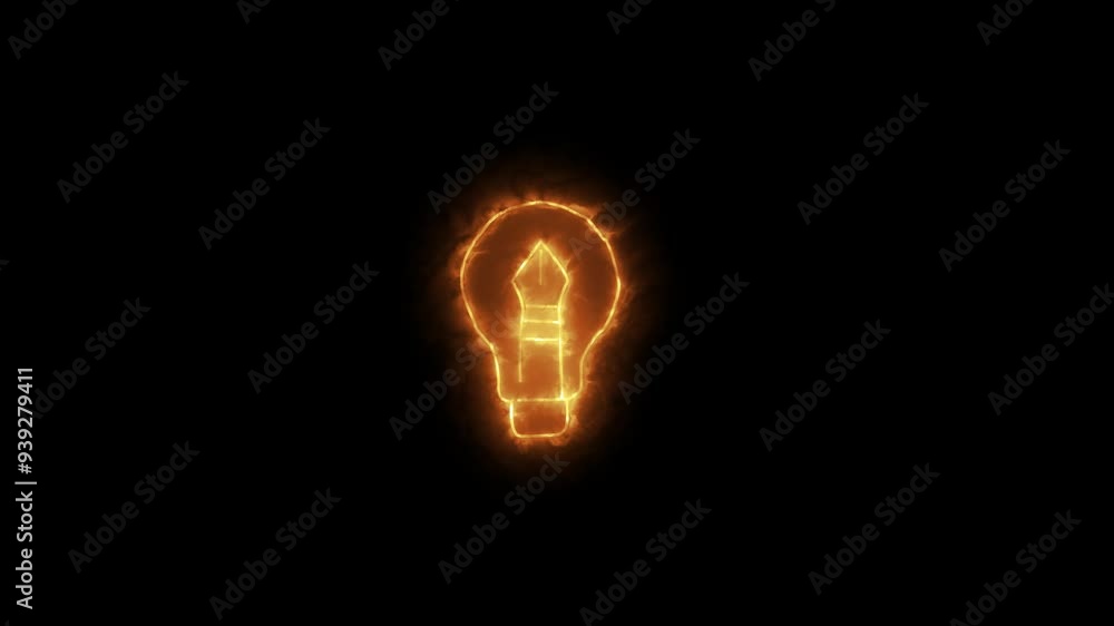 burning bulb illustration animation burning bulb illustration animation