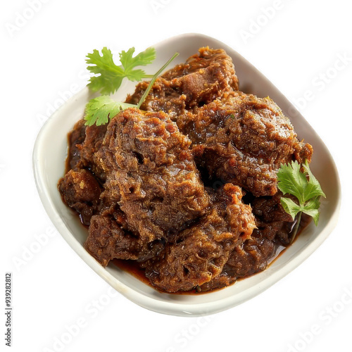 Rendang with parsley 