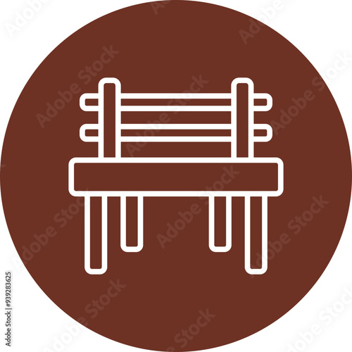 Bench Vector Icon Design