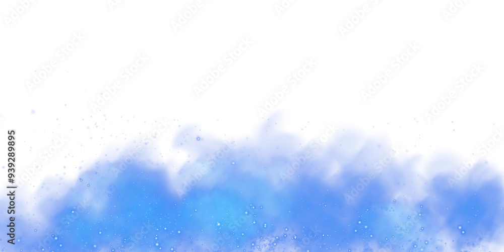 Fantastic blue smoke background. Magic blue smoke with glitter and small particles of twinkling stars. Fog with luminous particles. blue vapor with stardust. Morning fog over land or water surface, ma Fantastic blue smoke background. Magic blue smoke with glitter and small particles of twinkling stars. Fog with luminous particles. blue vapor with stardust. Morning fog over land or water surface, ma