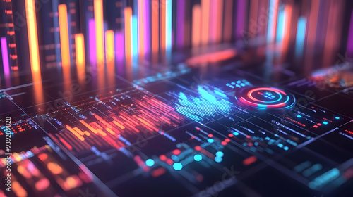 Wallpaper Mural 3d Flat icon as Glossy Glowing Holographic Laptop and Calendar concept as A photo featuring a glossy glowing holographic laptop and a calendar. The objects are positioned towards the right highlightin Torontodigital.ca