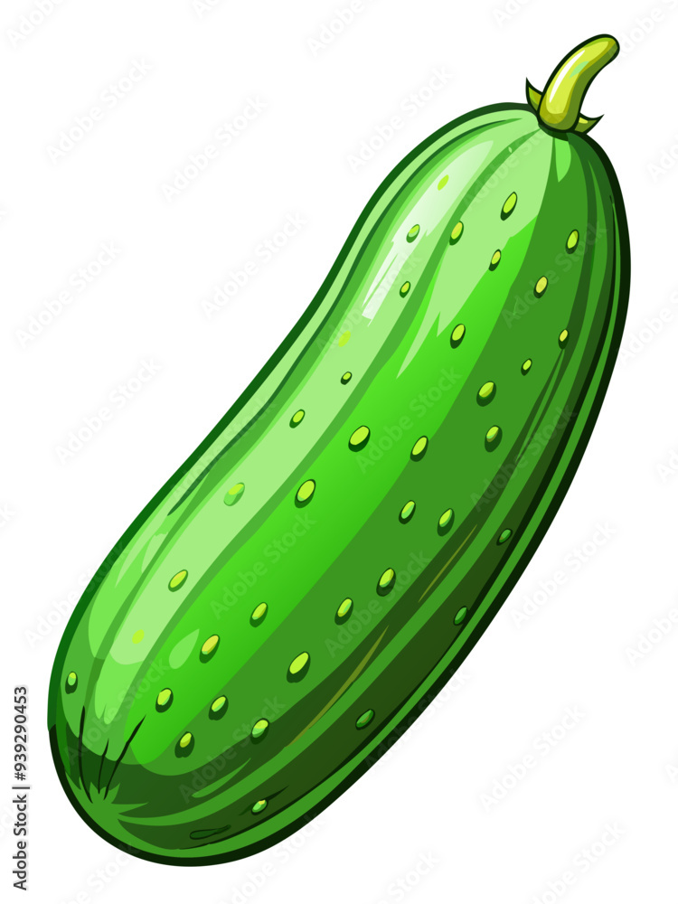 cucumber vector, illustration of cucumber isolated on white background cucumber vector, illustration of cucumber isolated on white background