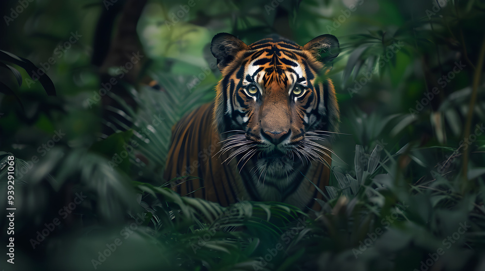 tiger in the jungle tiger in the jungle