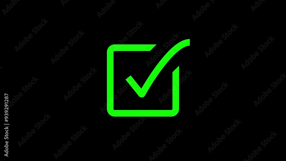 Check mark symbol. approved tick mark icon, success, correct concept. 4k animated. Check mark symbol. approved tick mark icon, success, correct concept. 4k animated.