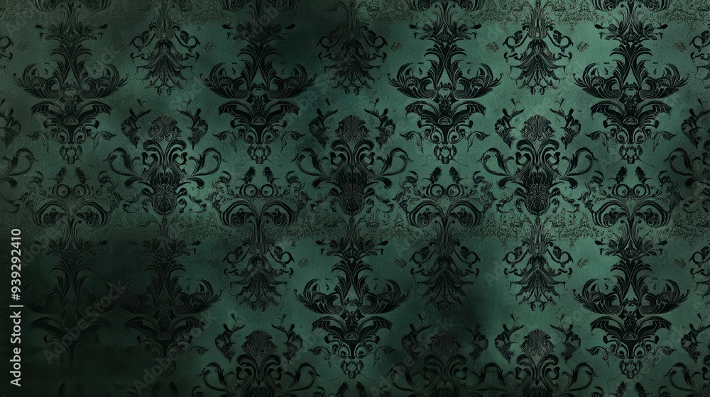 A textured wallpaper design featuring intricate floral patterns in dark tones. A textured wallpaper design featuring intricate floral patterns in dark tones.