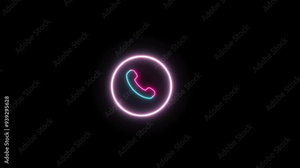 Phone call ringing with wave animation. Phone call ringing with wave animation.