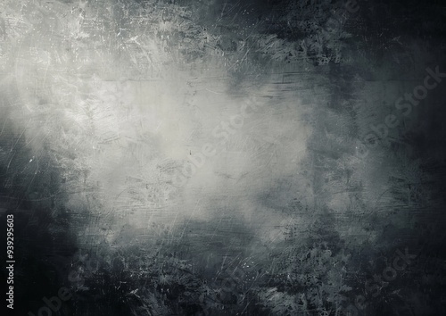 A dramatic image featuring an abstract grayscale textured background with various tones of dark and light, adding depth and intrigue.