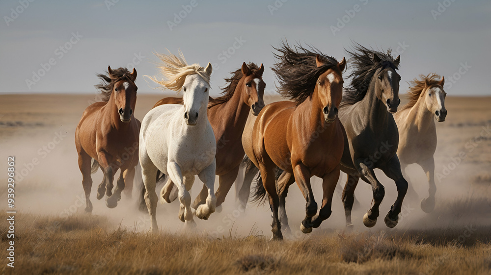 horses in the field