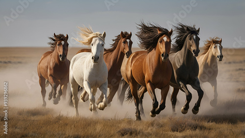 horses in the field