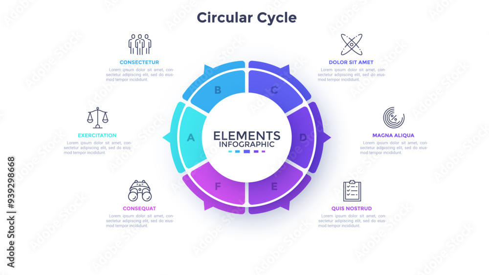 Obraz premium Modern Infographic Vector Template