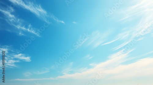 Breathtaking Cinematic Sky with Fluffy Clouds Against Vast Azure Horizon