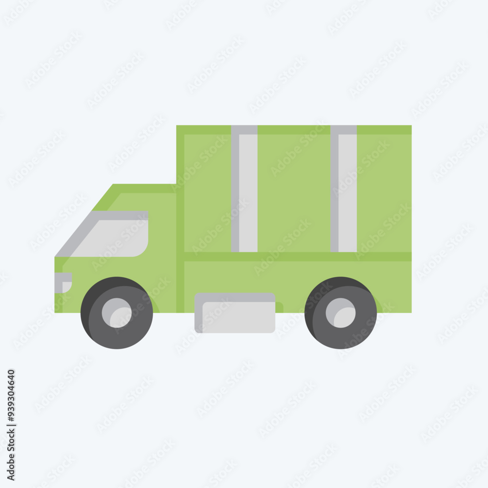 Icon Millitary Truck. related to War Military symbol. flat style. simple illustration Icon Millitary Truck. related to War Military symbol. flat style. simple illustration
