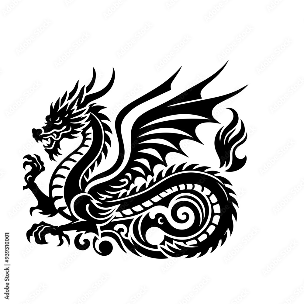 dragon flat design dragon flat design
