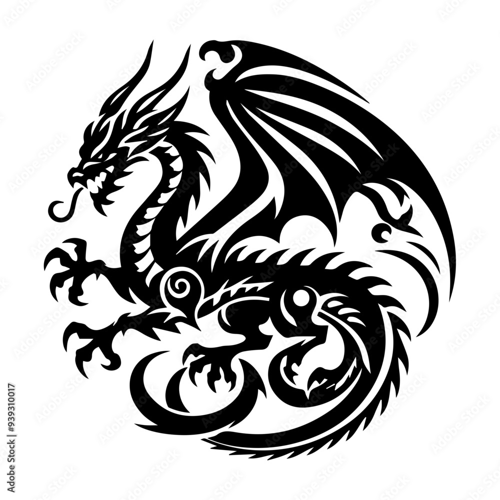 dragon flat design dragon flat design