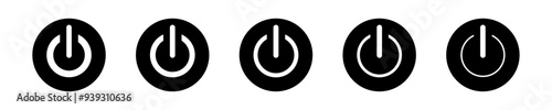 on-off toggles switch buttons vector set illustration. Isolated On Off switcher icons. Modern web and mobile app switch button interface elements. Setting toggle icon design. 