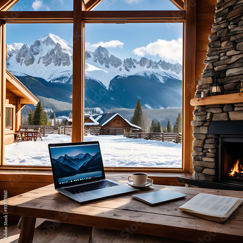 Peaceful Mountain Lodge Remote Work Retreat photo