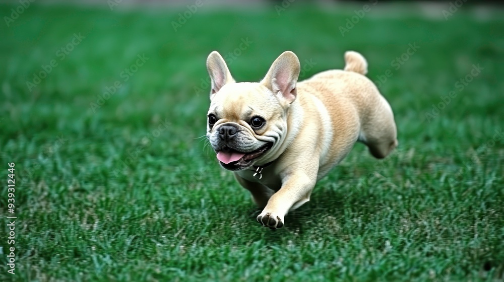 dog on the grass dog on the grass