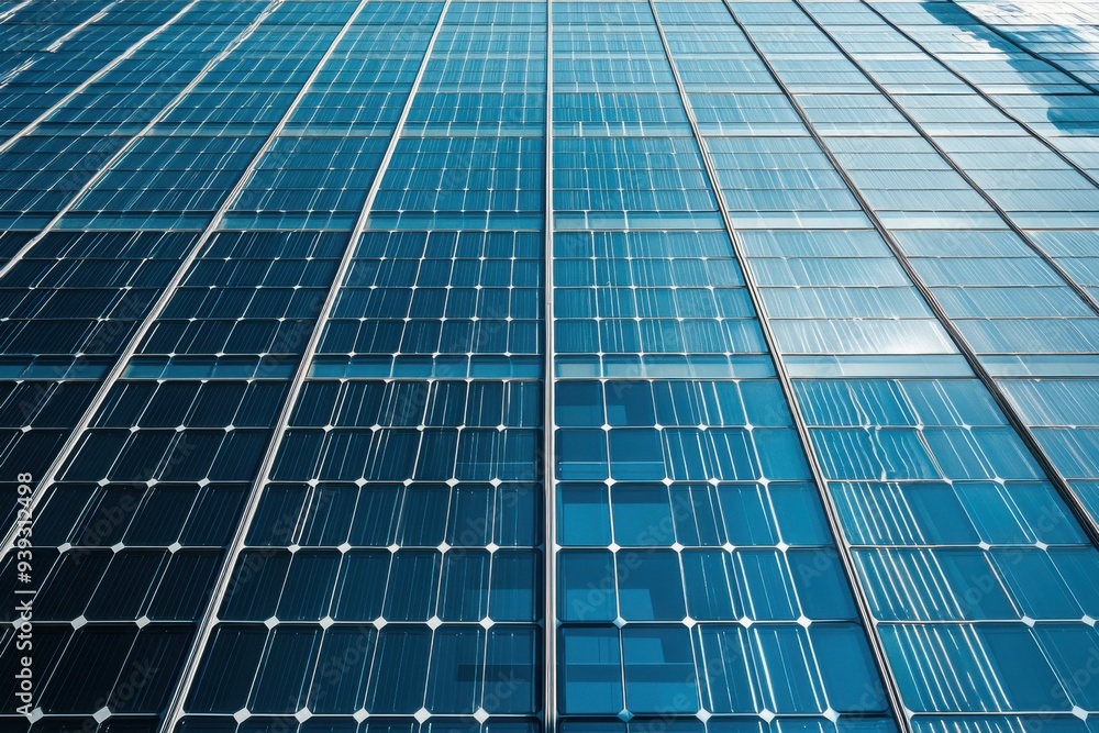 Close-up of Blue Solar Panels Close-up of Blue Solar Panels