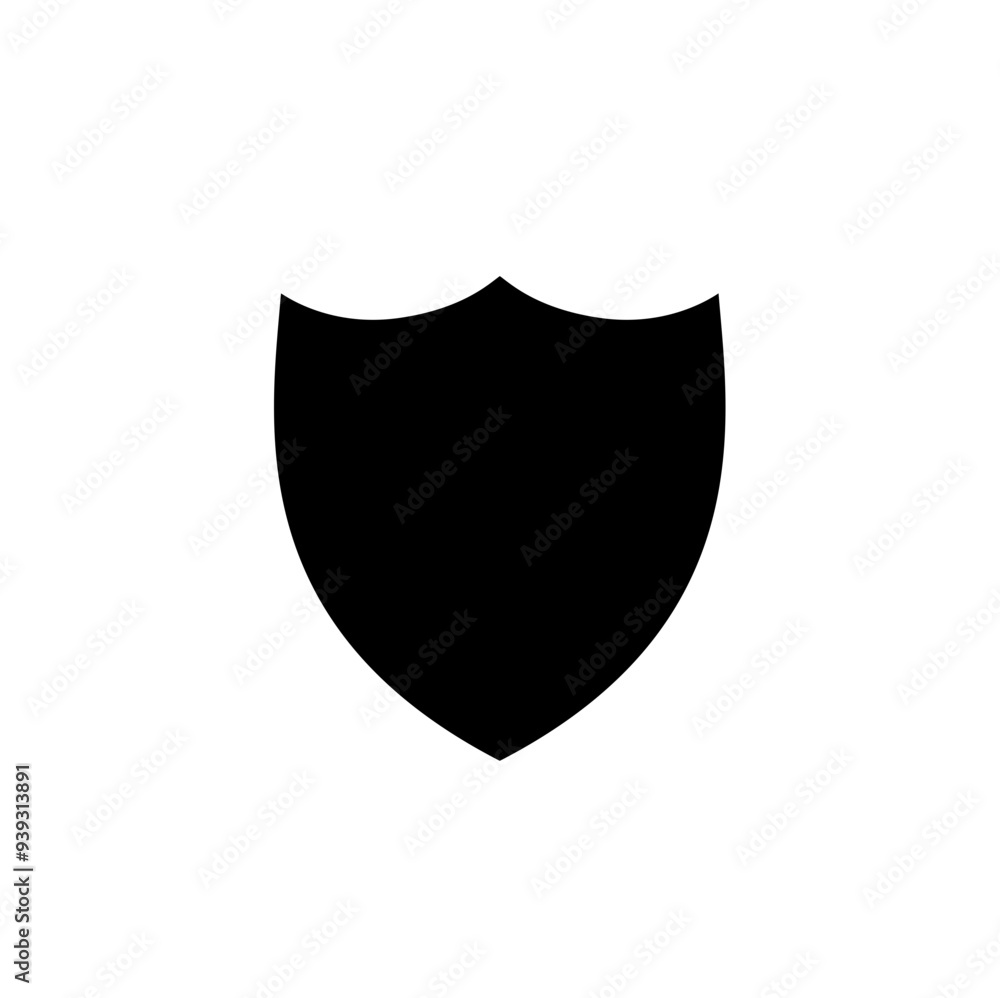 Shield vector silhouette icons. Protection shields safety icon vector illustration Shield vector silhouette icons. Protection shields safety icon vector illustration