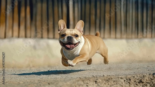 dog on the grass