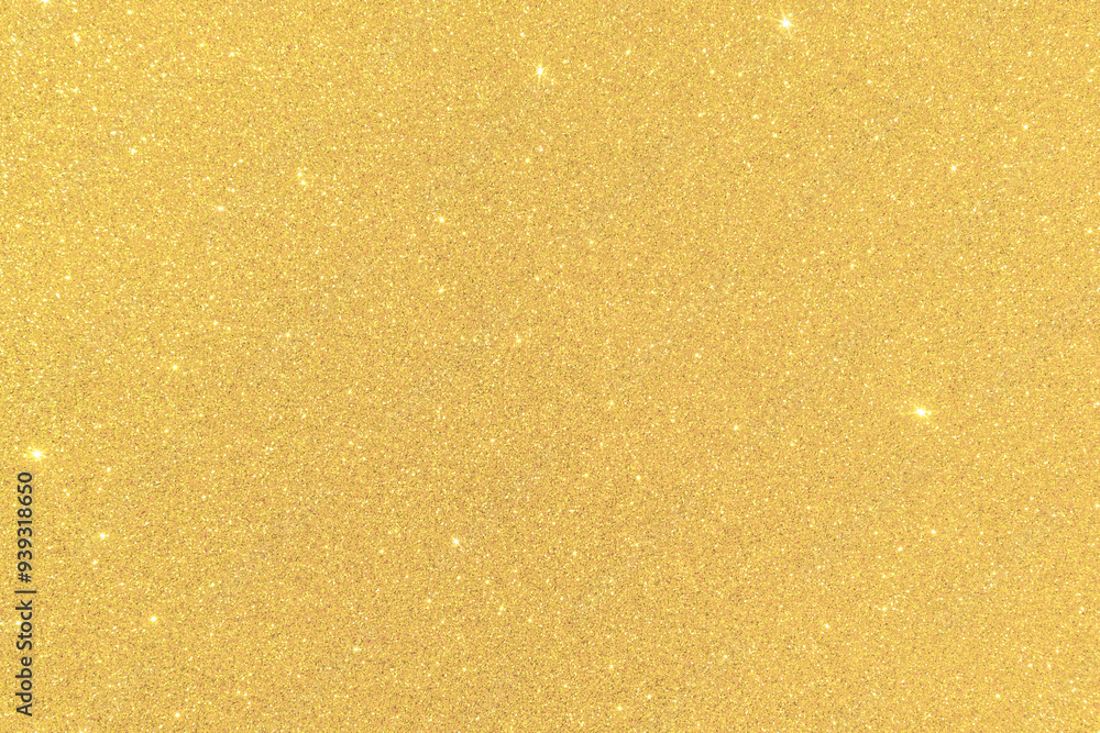 Obraz premium Gold glitter texture background sparkling shiny wrapping paper for Christmas holiday seasonal wallpaper decoration, greeting and wedding invitation card design element