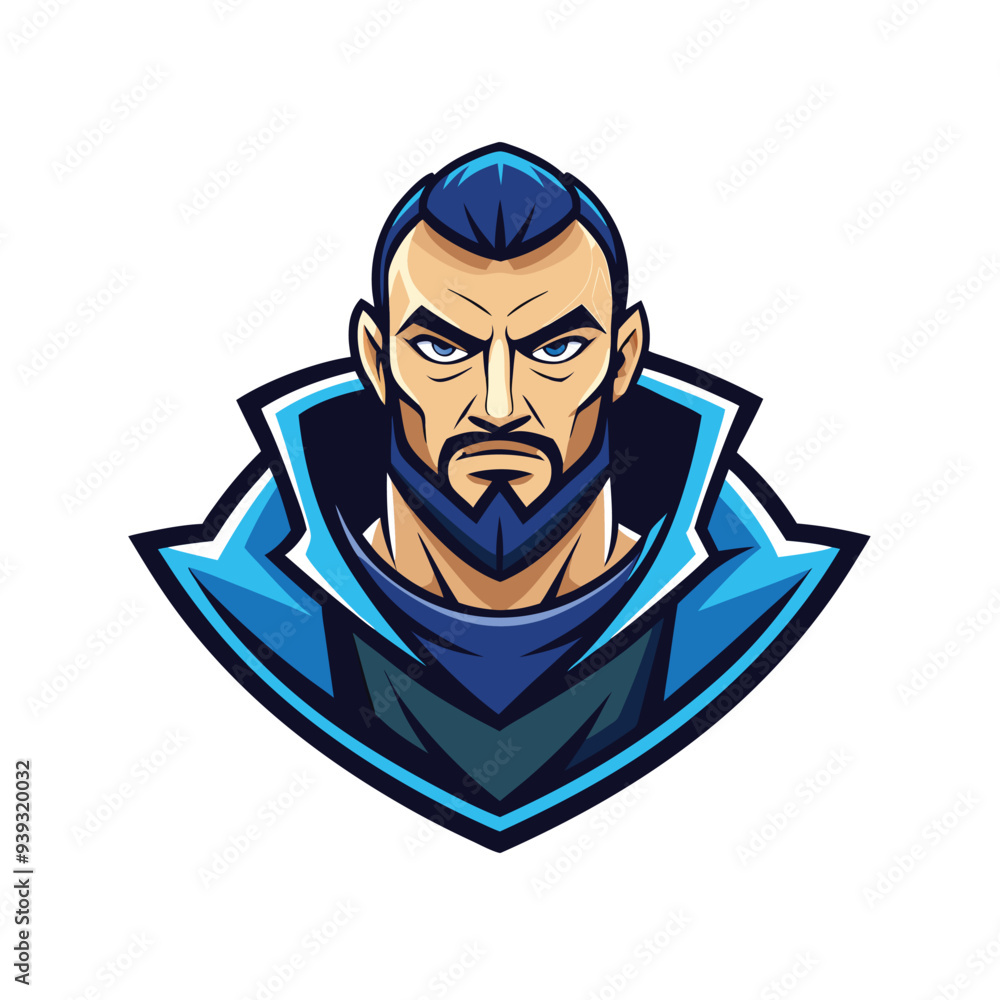 Man mascot logo icon aggressive man vector design Man mascot logo icon aggressive man vector design