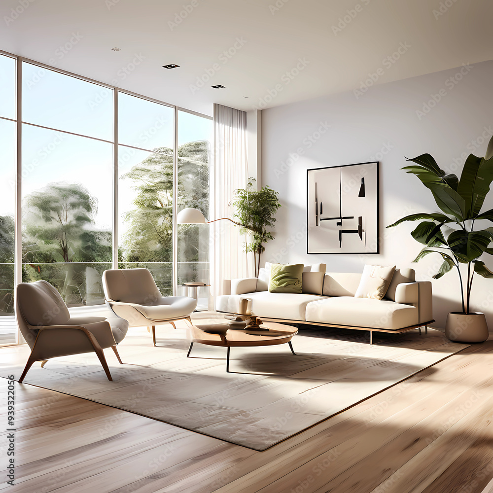 Fototapeta premium modern living room