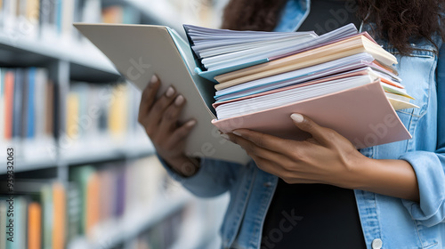 Legal Professional Scrutinizing Stack of Documents on Recent Regulatory Changes, Depicting Diligent Legal Practice.